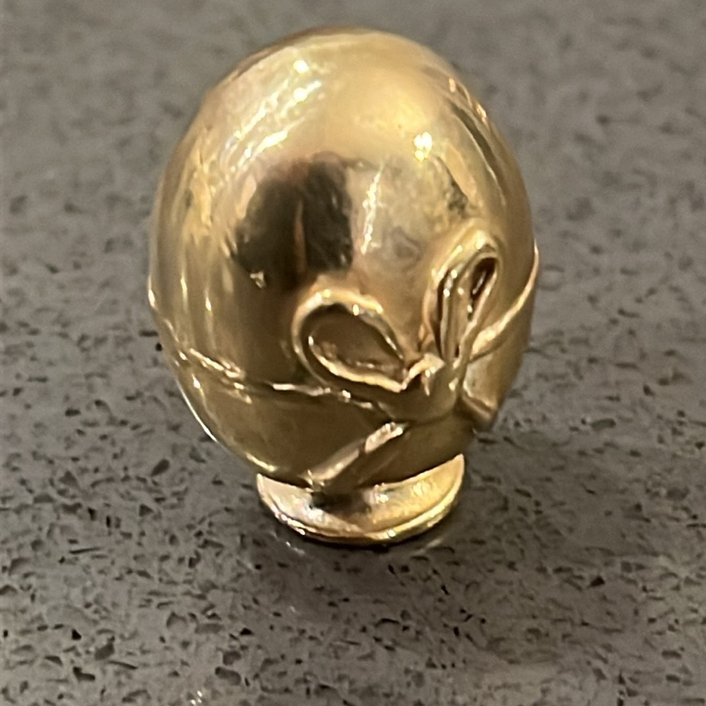 Vintage Brass Bunny & Egg Miniature Figurines - Picture 8 of 15